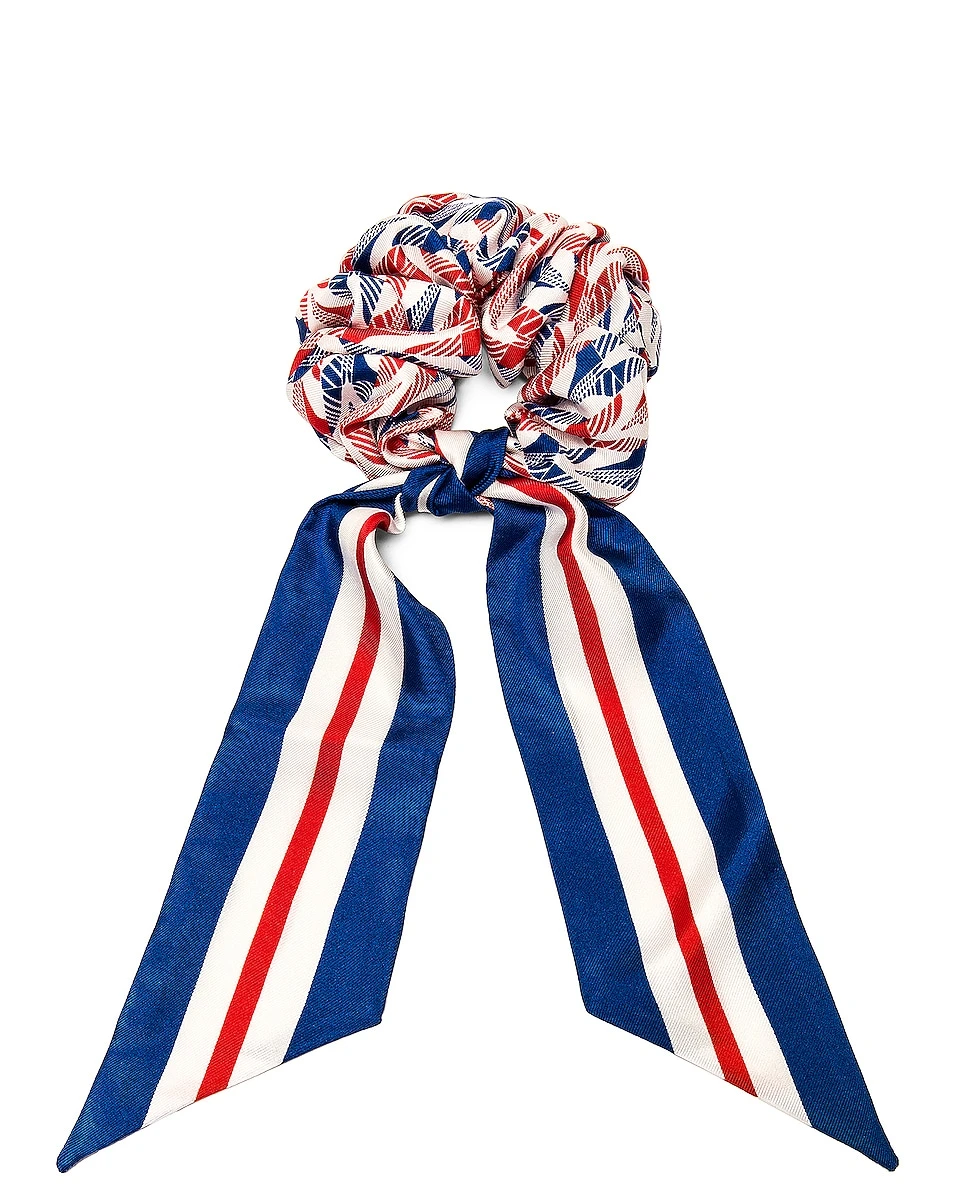 Casablanca Silk Twill Tail Scrunchie 3 Casablanca Silk Twill Tail Scrunchie