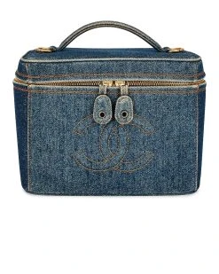 FWRD Renew Chanel Denim Coco Vanity Bag 13 FWRD Renew Chanel Denim Coco Vanity Bag -cosmetic shop FNEF WY1302 V1
