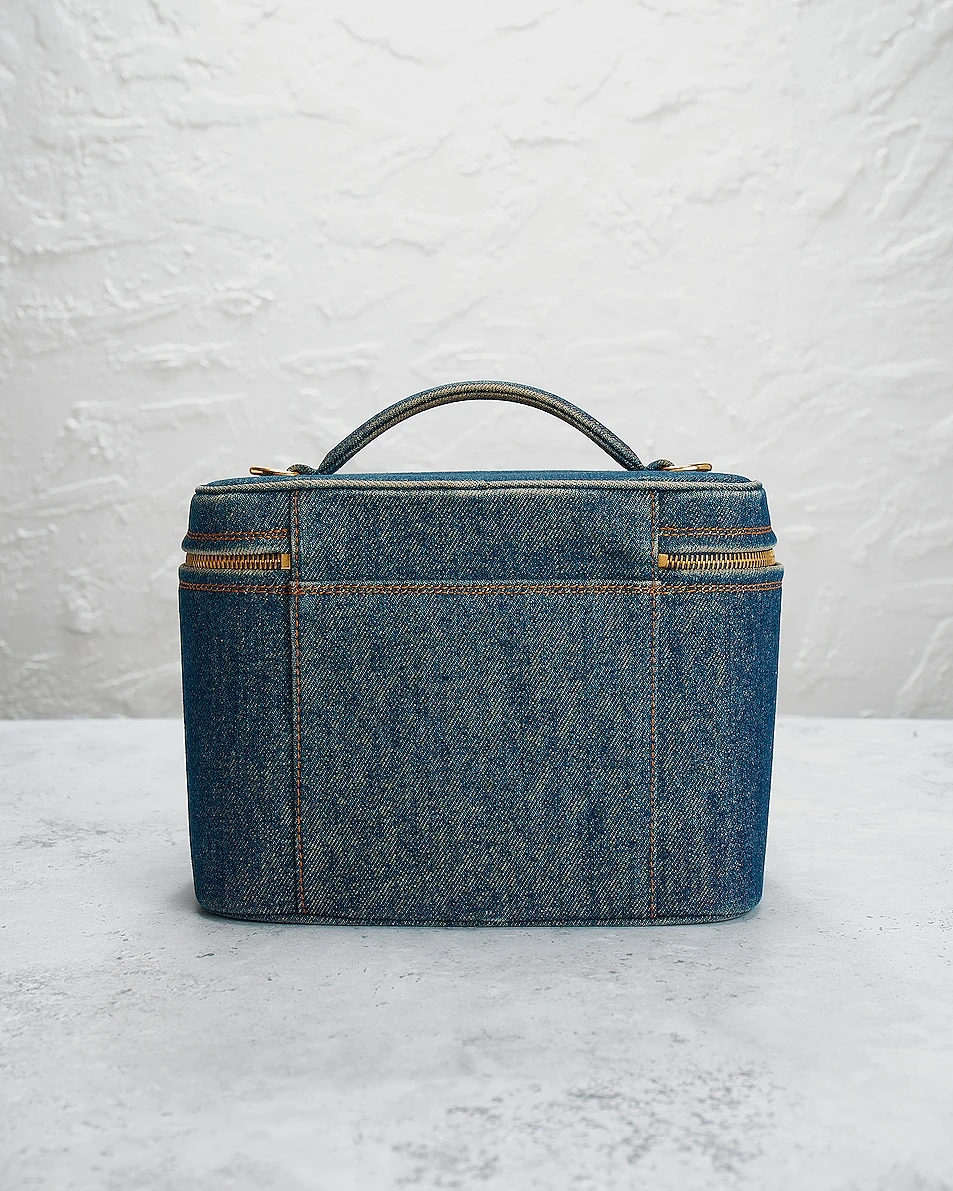 FWRD Renew Chanel Denim Coco Vanity Bag 6 FWRD Renew Chanel Denim Coco Vanity Bag - Image 4