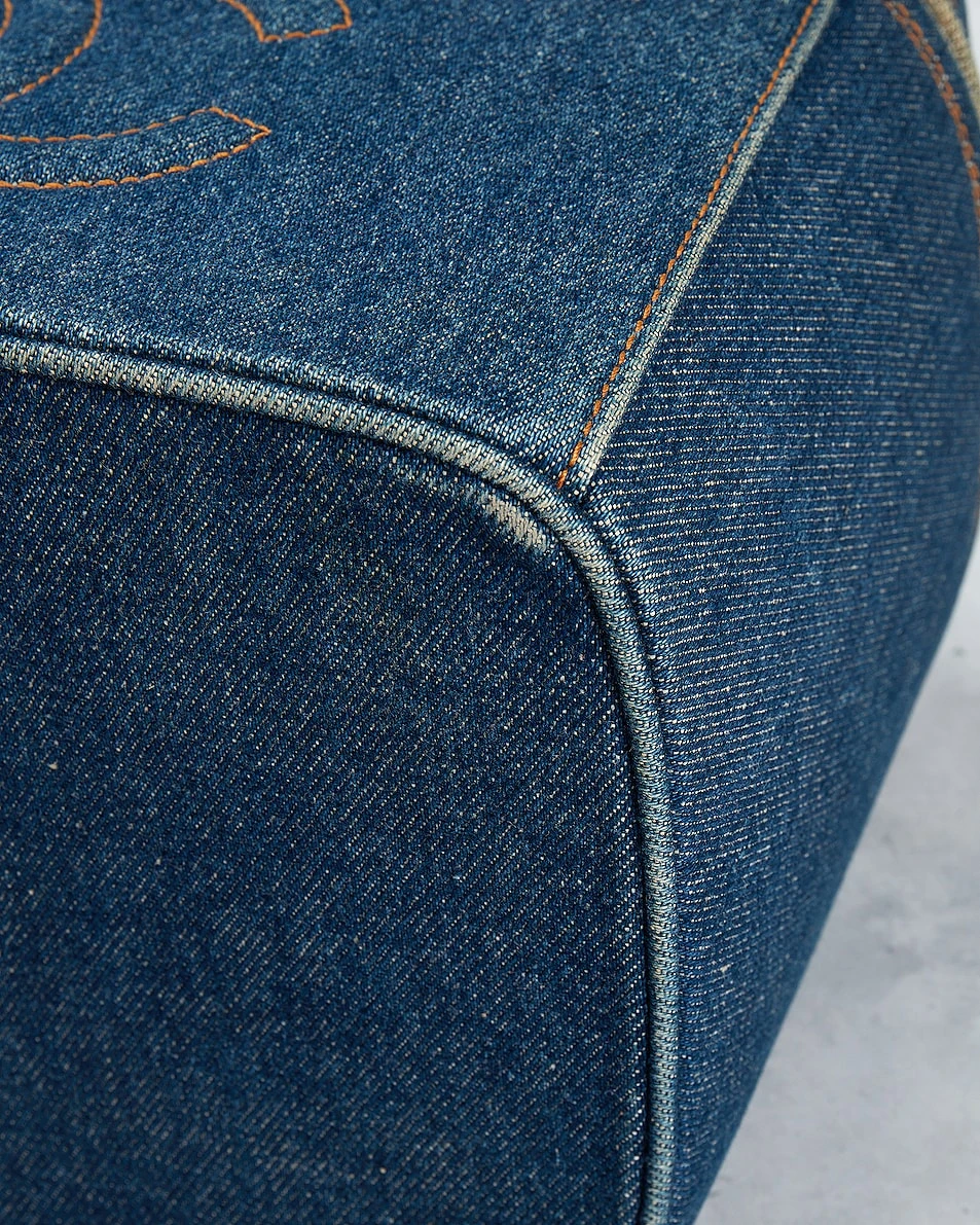 FWRD Renew Chanel Denim Coco Vanity Bag 10 FWRD Renew Chanel Denim Coco Vanity Bag - Image 8