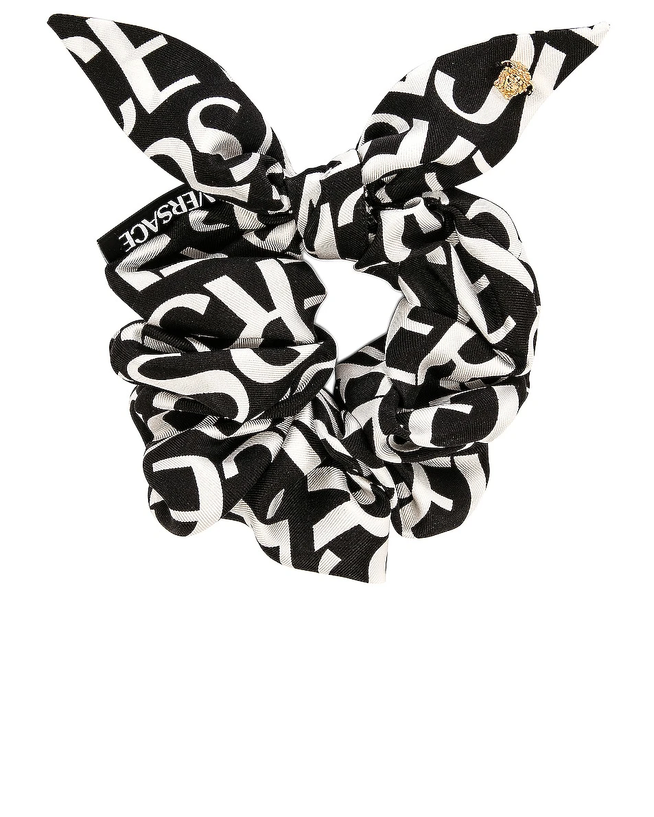 Versace All Over Logo Scrunchie 3 Versace All Over Logo Scrunchie